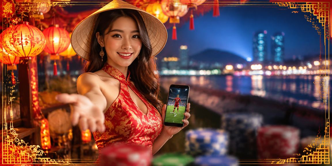 Quầy hàng chợ đêm Vũng Tàu với người xem kết quả xổ số trên điện thoại